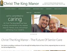 Tablet Screenshot of christthekingmanor.org